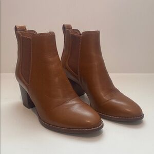 Madewell Brown Leather Ankle Boots